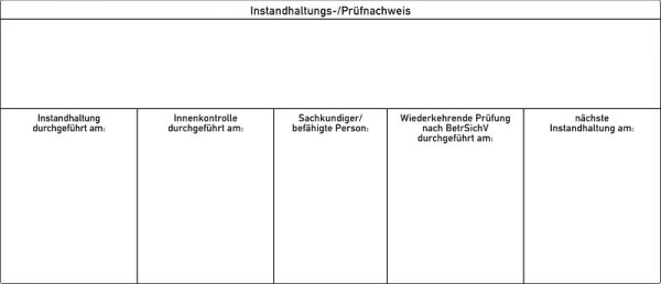 Moedel Instandhaltungs-/Prüfnachweis mit Ihrem Firmeneindruck, Folie, 140x60mm, VE: 100 Stück/Rolle, 55650