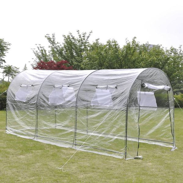 vidaXL Gewächshaus Groß & Mobil, Material: PVC: 100%, 40785