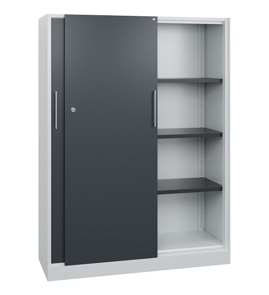 C+P Schiebetürenschrank Asisto, H1635xB1200xT435mm, 7035/7016, 142011-000 S10081