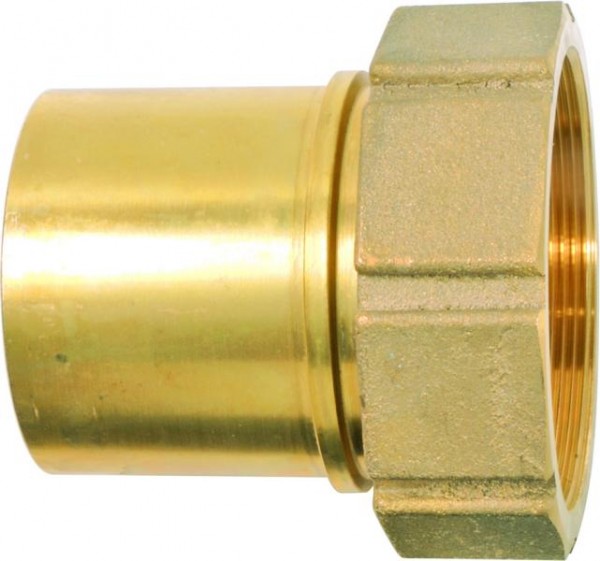 GEKA Schlauchstutzen "TW", IG G 1" MS mit Sicherungsbund drehbar, 17.1215