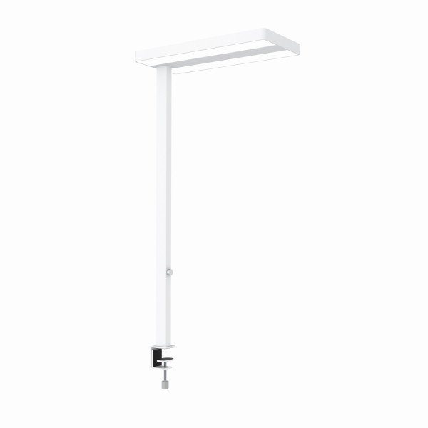 MAUL LED-Schreibtischlampe mit Tischklemme MAULjaval, dimmbar, weiß, 8258302