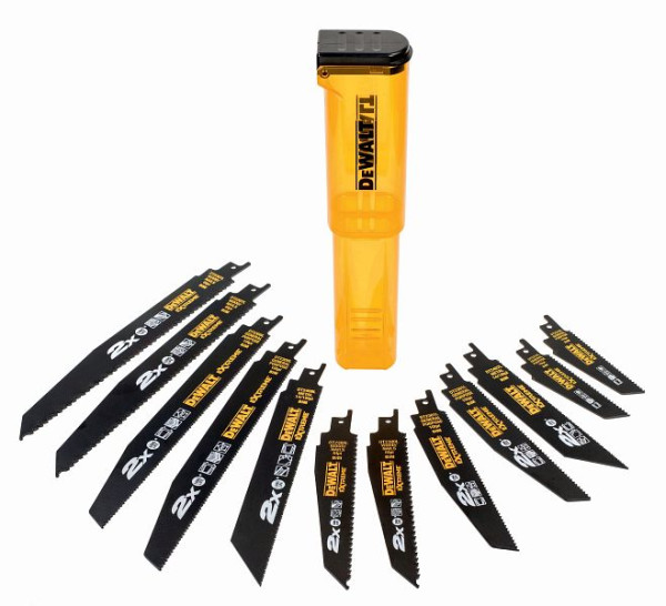 DeWalt EXTREME Bi-Metall Säbelsägeblätter-Set (12-teilig), DT2441L-QZ
