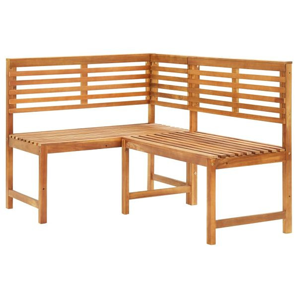 vidaXL Garten-Eckbank 140 cm Massivholz Akazie, 312422