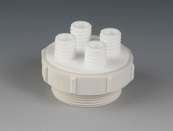 Bohlender Fass-Mehrfachverteiler für Fass-Innengewinde Mauser 2, Hälse GL 2 x 18 / 1 x 25, D 697-14