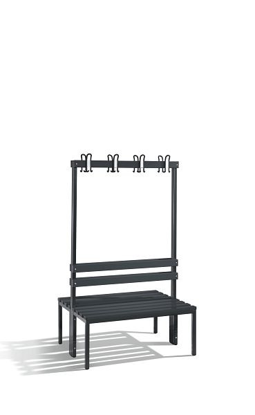 C+P Garderobenbank doppelseitig Basic, H1650xB1000xT750mm, 8050-200 S10027