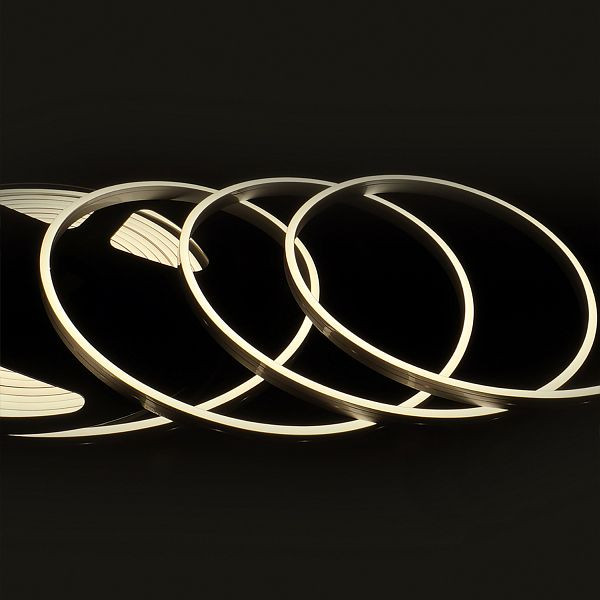 ISOLED LED NeonPRO940 Custom Flexband B04H08, 24V DC, 10W, IP67, 4000K, 5m Rolle, 140 LED/m, mit Clips, 116299