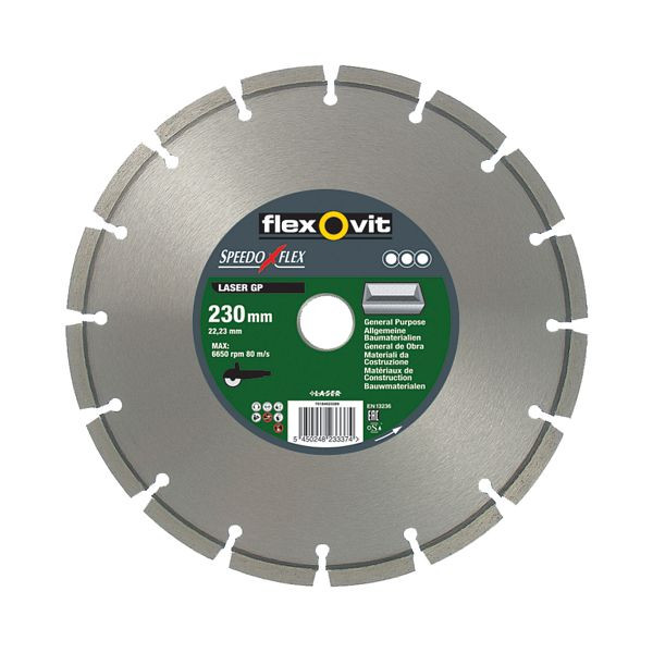 Flexovit Diamantscheibe INDUSTRIAL LINE - LASER GP, Durchmesser: 150 mm, 70184626412