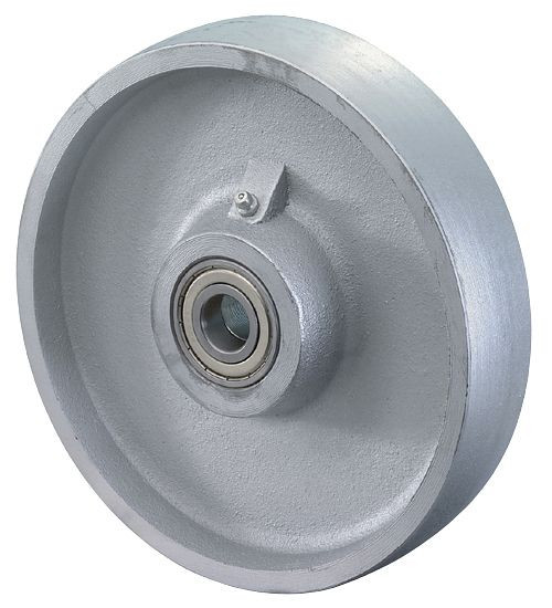 BS Rollen Gussrad, Rad-Breite 45 mm, Rad-Ø 200 mm, Tragfähigkeit 1100 kg, Lauffläche Guss, Radkörper Guss, Kugellager, C81.201