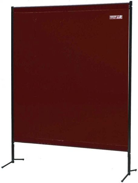 SINOtec TransEco Vorhangschutzwand 0,4 mm Kompakt, rotbraun B 2000 x H 1870 mm, Bausatz, 10003022