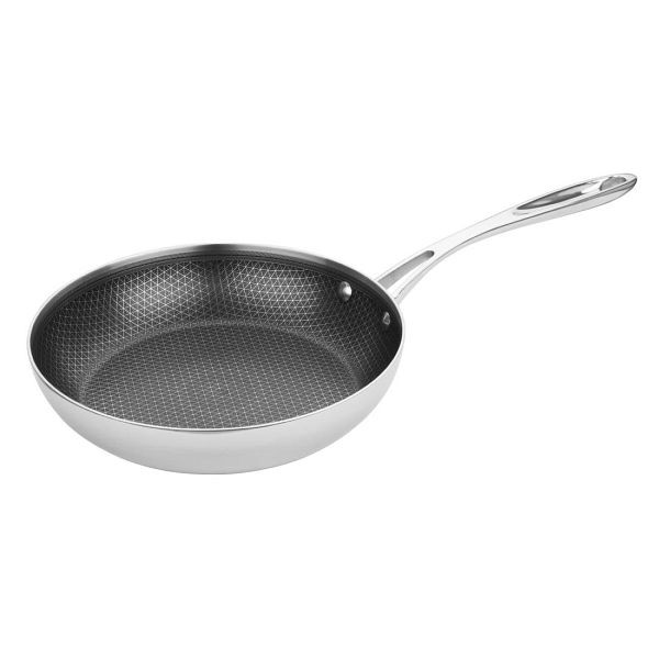 Vogue Tri-Shield Edelstahl Bratpfanne mit Clad-Beschichtung 24 cm, GP188