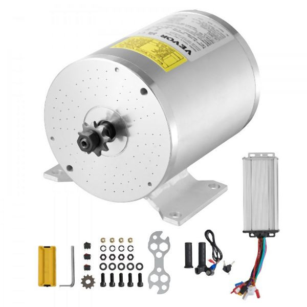 VEVOR 2000W Bürstenloser Gleichstrommotor 4300U/min Elektromotor mit Controller, ZLWSDJTJ2000EEQF3V9