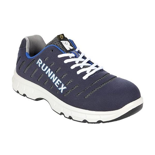 RUNNEX S1P-ESD-Sicherheitshalbschuhe FlexStar, blau/weiß/grau, Größe: 40, VE: 1 Paar, 5173-40