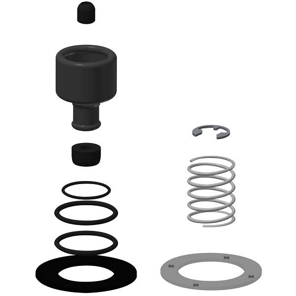 KWC Ersatzteilset, DN15, Gummiteile, Sicherungsring, Dichtungen, 2000104804