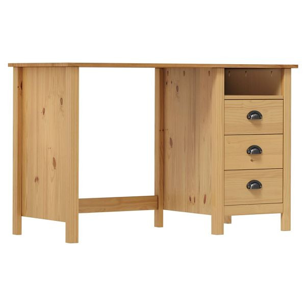 vidaXL Schreibtisch Hill mit 3 Schubladen 120×50×74 cm Kiefernholz, 288995