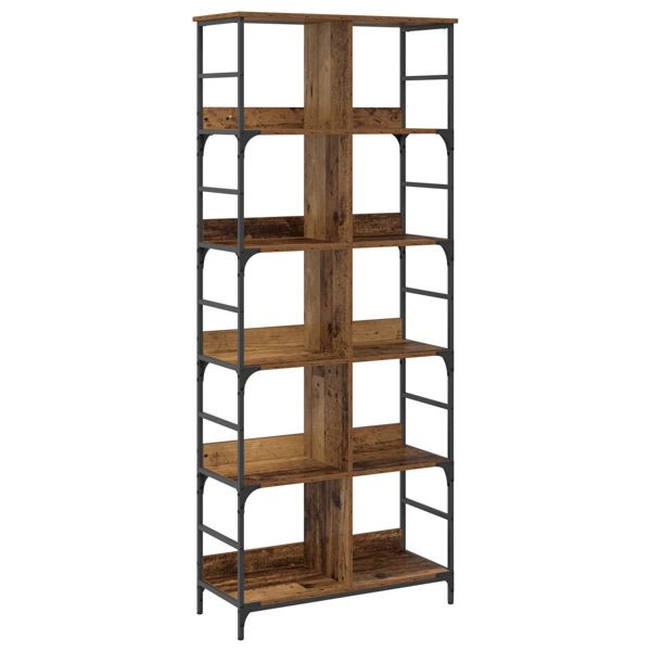 vidaXL Regal Altholz 78,5 x 33 x 188,5 cm Metall PB, 8010895