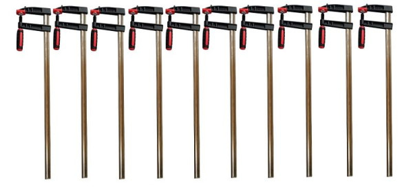 VaGo-Tools Profi Schraubzwinge 200x50 mm Zwinge Leimzwinge Klemmzwinge Temperguss, VE: 8 Stück, 220x002x8_dv
