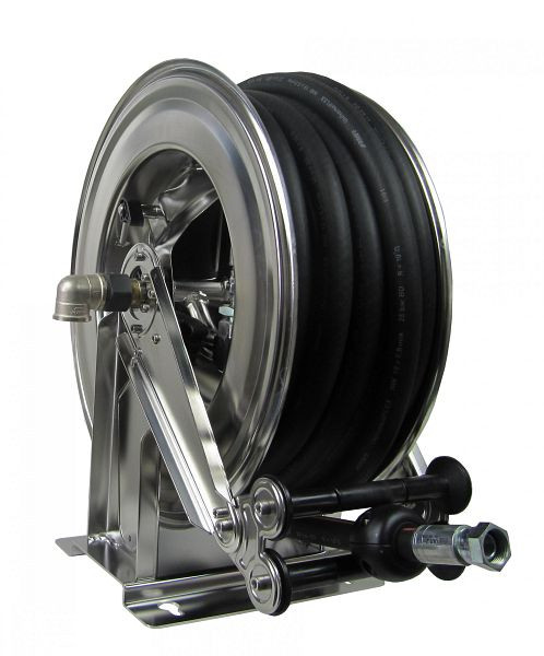 Ebinger Schlauchaufroller OSM 610, Max. 10bar, 15m - 25mm Universalschlauch, Gehäuse: Edelstahl, 1.614.632