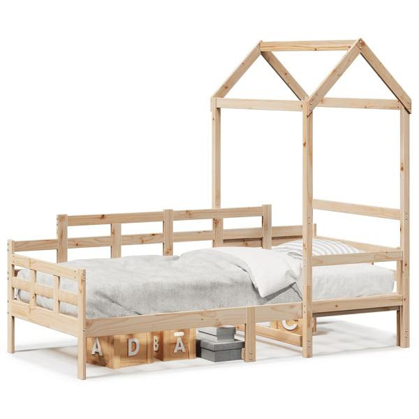 vidaXL Tagesbett mit Dach 80x200 cm Massivholz Kiefer, 3282302