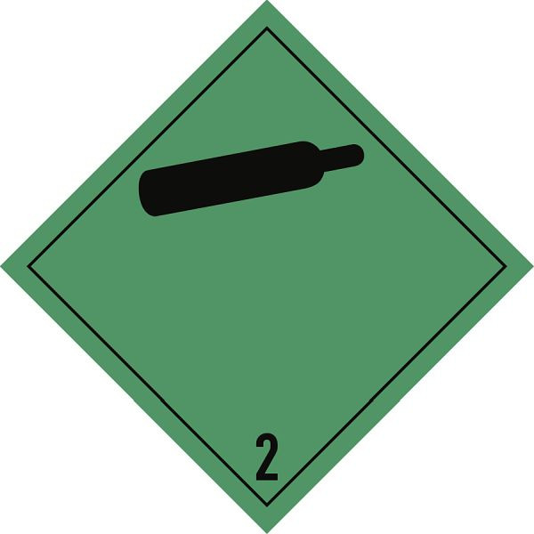 Moedel Gefahrzettel Klasse 2.2, Folie, 300x300 mm, 65979