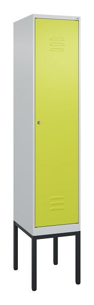 C+P Umkleidespind Classic PLUS, Gestell, 2120x400x500mm, 7035/0024, Zylinderschloss, 0800307-12 S10025