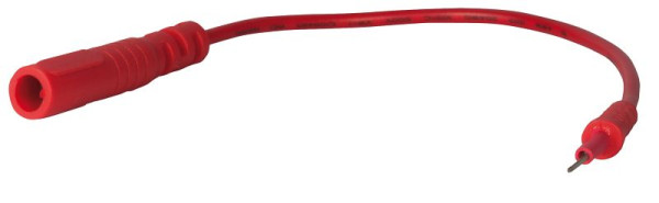 SW-Stahl Prüfkabel Stecker 0,8 mm, rot, 190 mm, 32225L-11