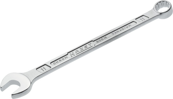 Hazet Ring-Maulschlüssel, Außen-Doppel-Sechskant-Tractionsprofil, 11 mm, 600N-11