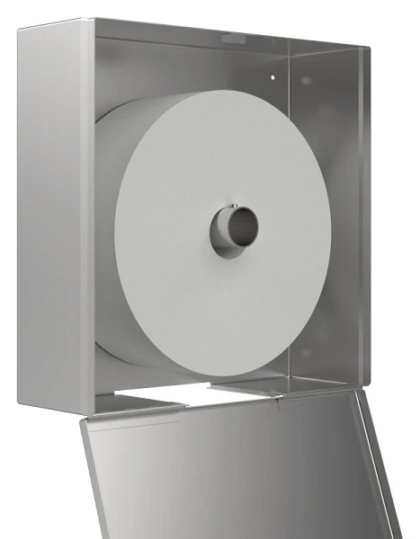 DREILICH Edelstahlverarbeitung WC Papier-Großrollenhalter 9200201/ mit nicht sichtbarem Schloss, 2001040006