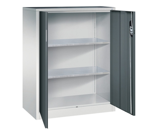 C+P Flügeltürenschrank Acurado, H1200xB930xT500mm, 7035/7016, 8521-000 S10202