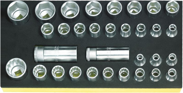 STAHLWILLE Steckschlüsseleinsatz in TCS Nr.TCS 50/51/52/32 1/3-Teilung 32-teilig, 96838191