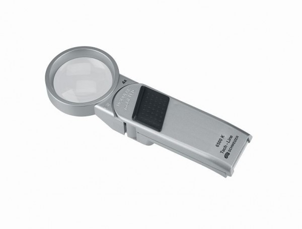 Schweizer Handleuchtlupe Tech-Line Modular 6500K, 4x/Ø55mm, asphärisch, 096042