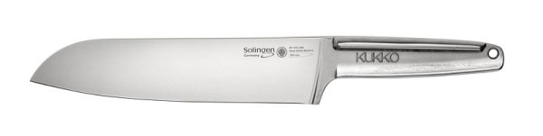 KUKKO Santokumesser mit Stahlgriff, 200 mm Klingenlänge, 90-105-200
