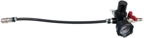 KS Tools Turbolader-Ladeluft-System Lufteinlass-Adapter mit Schlauch und Manometer, 450 mm, 460.2481