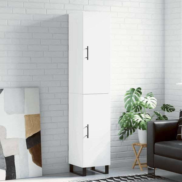 vidaXL Highboard Weiß 34,5x34x180 cm Holzwerkstoff, 3198809