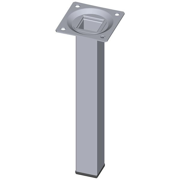 Element System STAHLROHRFUSS, LOSE, 25X25, M10, 200 mm, CHROM, VE: 4 STÜCK, 11101-00018