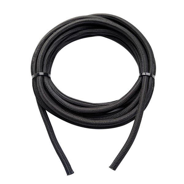 WATTSTUNDE Geflechtsschlauch offen 6mm schwarz, VE: 5 Meter, 909-1080
