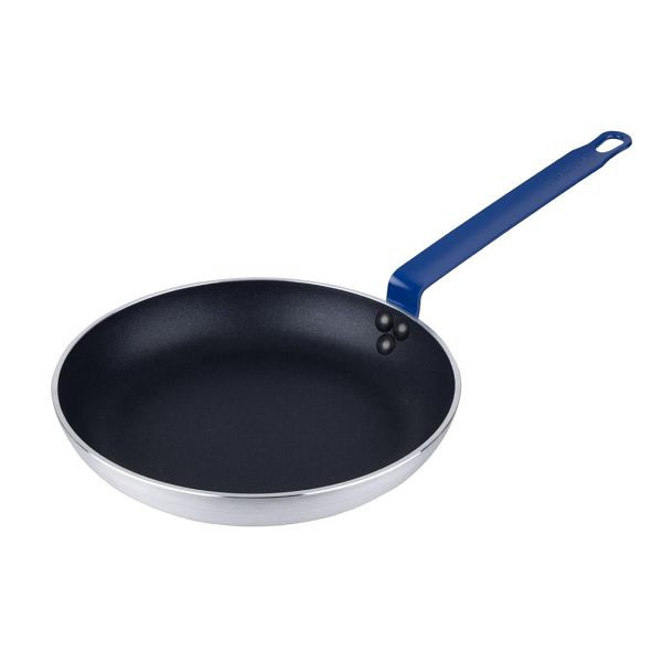 Hygiplas Bratpfanne Aluminium Antihaft Teflon Platinum Plus Blauer Griff - 280x45mm, HT972