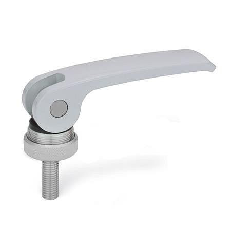 Ganter Exzenterspanner mit Edelstahl-Schraube, Hebel Zink-Druckguss (GN 927.4-63-M5-25-B-B), VE: 10 Stück, 927.4-63-M5-25-B-B