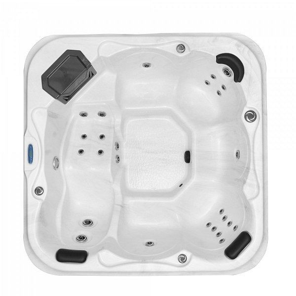 Sanotechnik Outdoorpool TIROL sterling silver 210x210x80 cm, SPA58