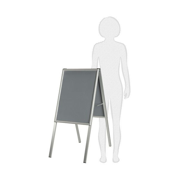 VKF Renzel Kundenstopper / Posterständer / Plakataufsteller, 25 mm Profil, Gehrung - 500 x 700 mm, 50.0053.4