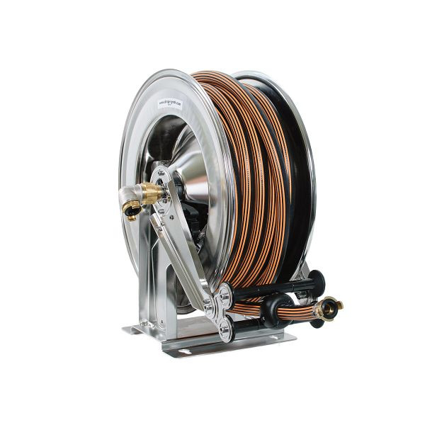 Ebinger Schlauchaufroller OSM 610, Max. 15bar/90°C, 30m - 1/2" Gummischlauch ET, 1.614.104