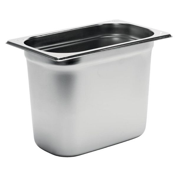 Gastro M Edelstahl GN-Behälter 20cm GN1/4, verstärkte Kanten, GR709