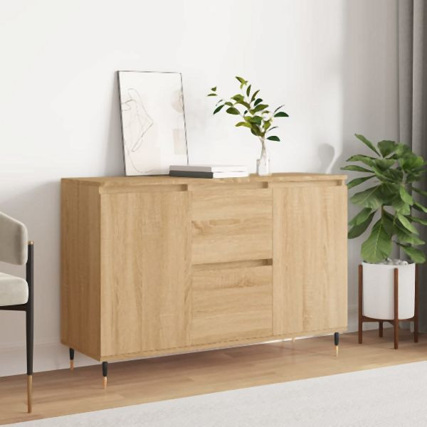 vidaXL Sideboard Sonoma-Eiche 104x35x70 cm Holzwerkstoff, 827199