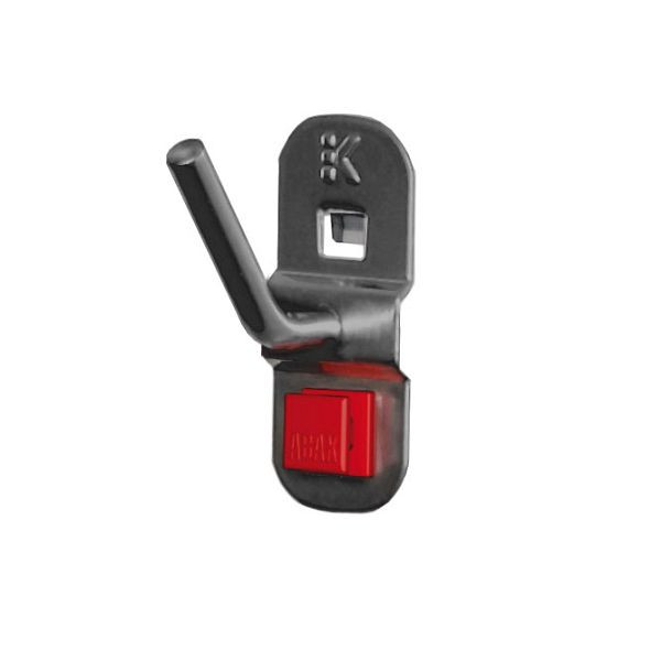 Kappes RasterPlan/ABAX Schräghaken für Nüsse und Steckschlüssel, Ø 6 mm L 14 / 40 mm, anthrazitgrau, 3340.00.7108