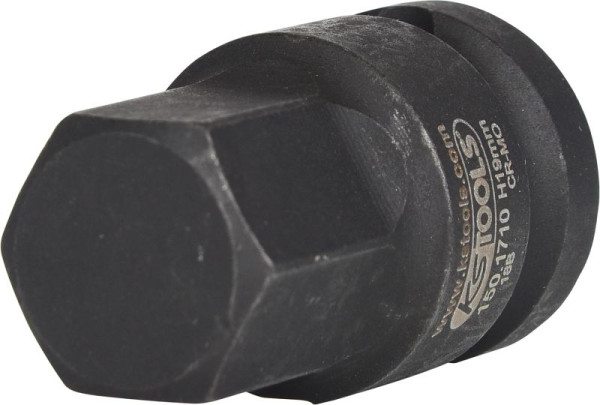 KS Tools 1/2" Kraft-Bit-Stecknuss, Innensechskant, 19mm, 150.1710