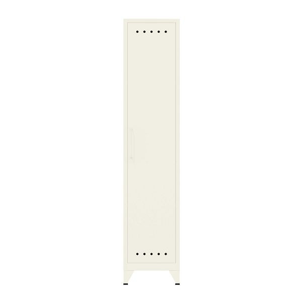 Bisley Fern Locker, inkl. Hutboden und Kleiderstange, 196 verkehrsweiß antibakteriell, FERLOC196