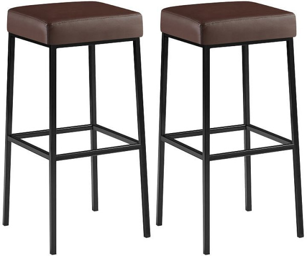 CLP Barhocker Montreal 85 Kunstleder schwarz, braun, VE: 2 Stück, 314566