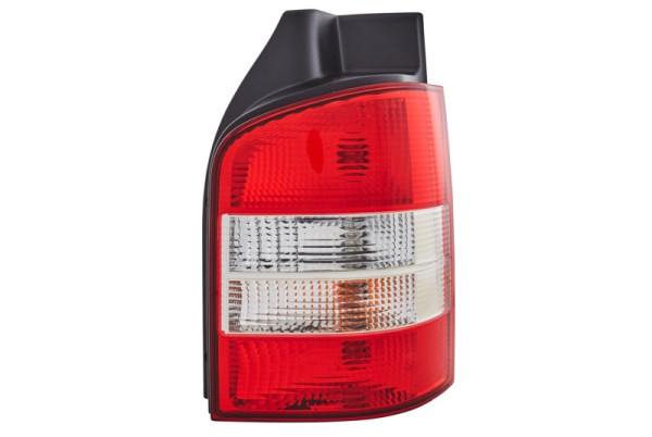 HELLA Heckleuchte, Glühlampe, glasklar/rot, für u.a. VW T5 (7HB,7HJ,7EB,7EJ,7EF,7EG,7HF,7EC), ECE, rechts, 2SK 008 579-141