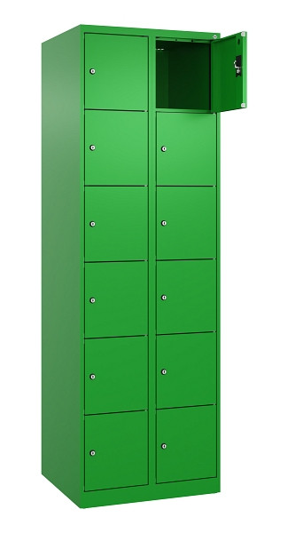 C+P Schließfachschrank Evolo PLUS, 12 Fächer, 1850x600x500mm, 6037/6037, 049000-206 S10026
