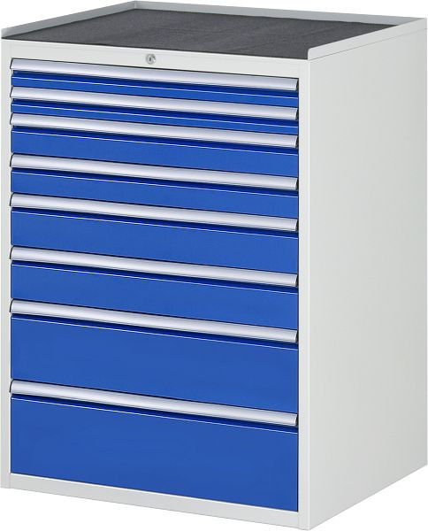 RAU Schubladenschrank Serie 7000, B770xT650xH1035mm, Schubladen: 2xH60, 2xH90, 2xH120, 1xH180, 1xH210mm, Metallauflage, 03-XL7.11A-MT.11