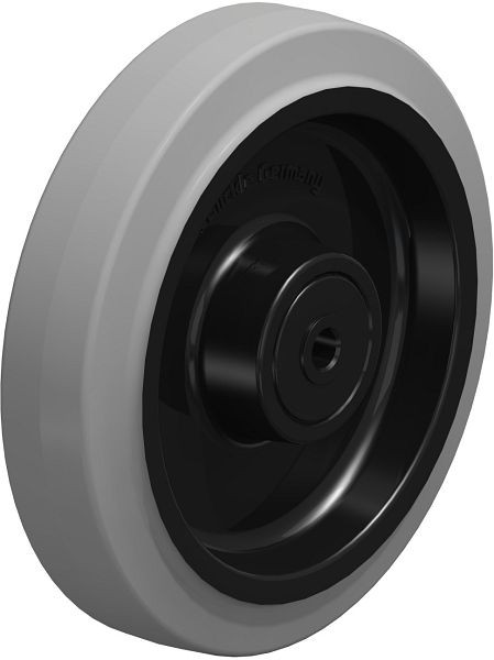 Blickle POEV 200/12XKA-SG Rad aus Elastik-Vollgummi, Grau, 678219